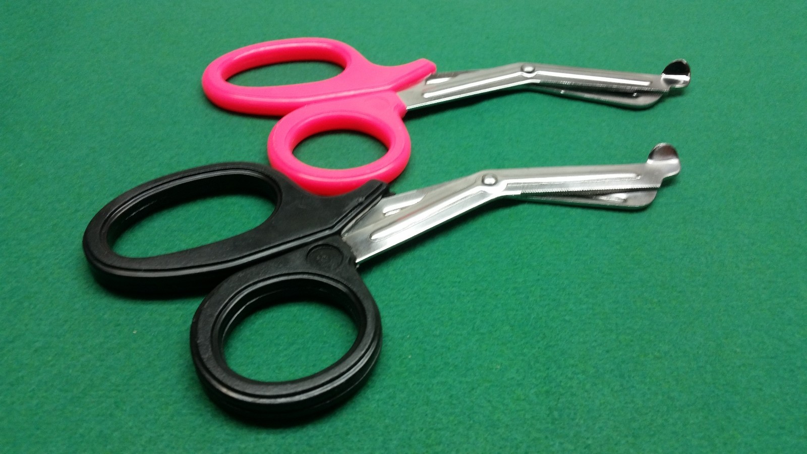6 EMT PARAMEDIC UTILITY BANDAGE SHEARS EMS ENT SCISSORS 7.5" PINK + BLACK