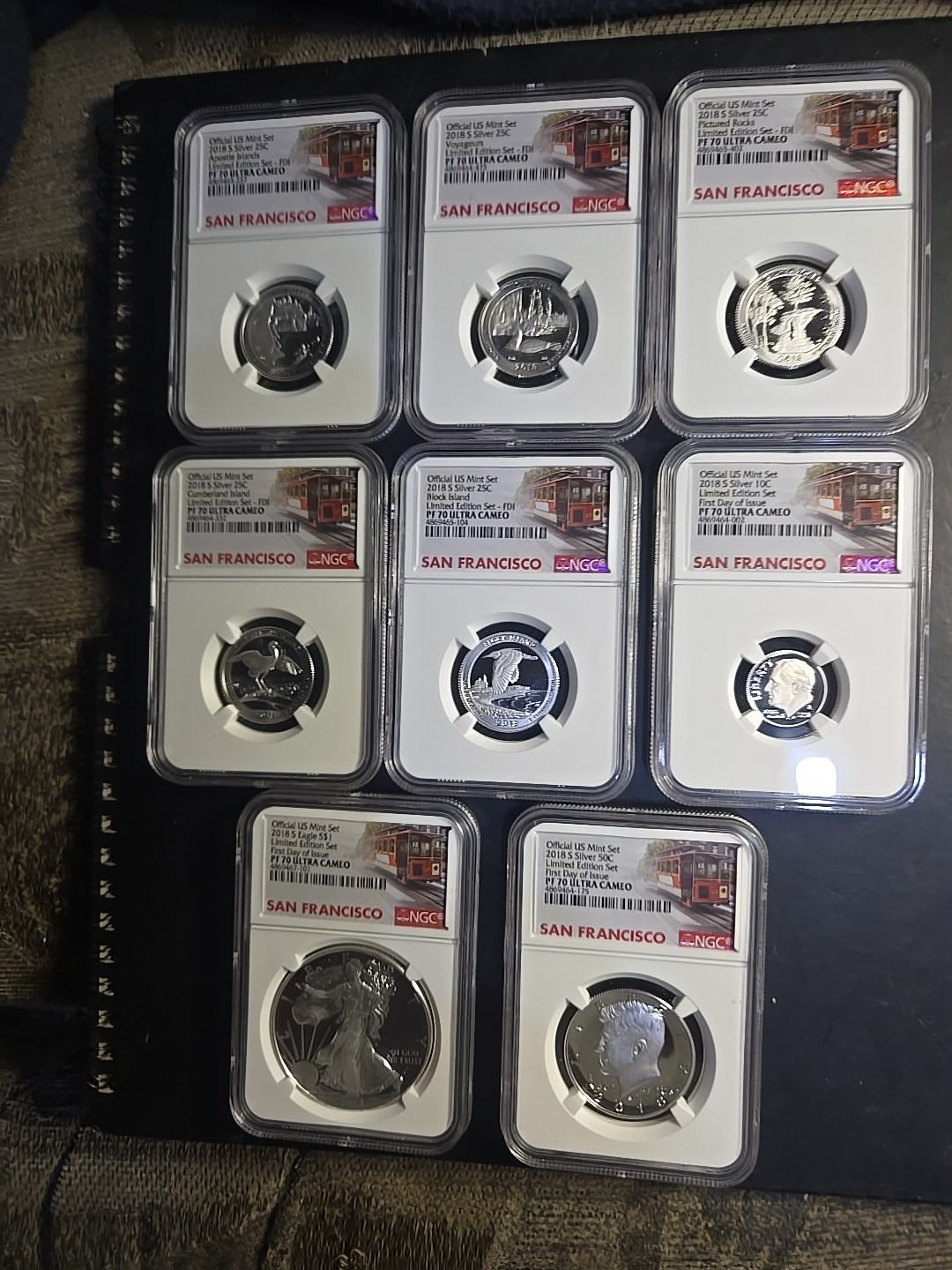 2018 S SILVER US MINT SET. LIMITED EDITION FIRST RELEASE. NGC PF70 ULTRA CAMEO