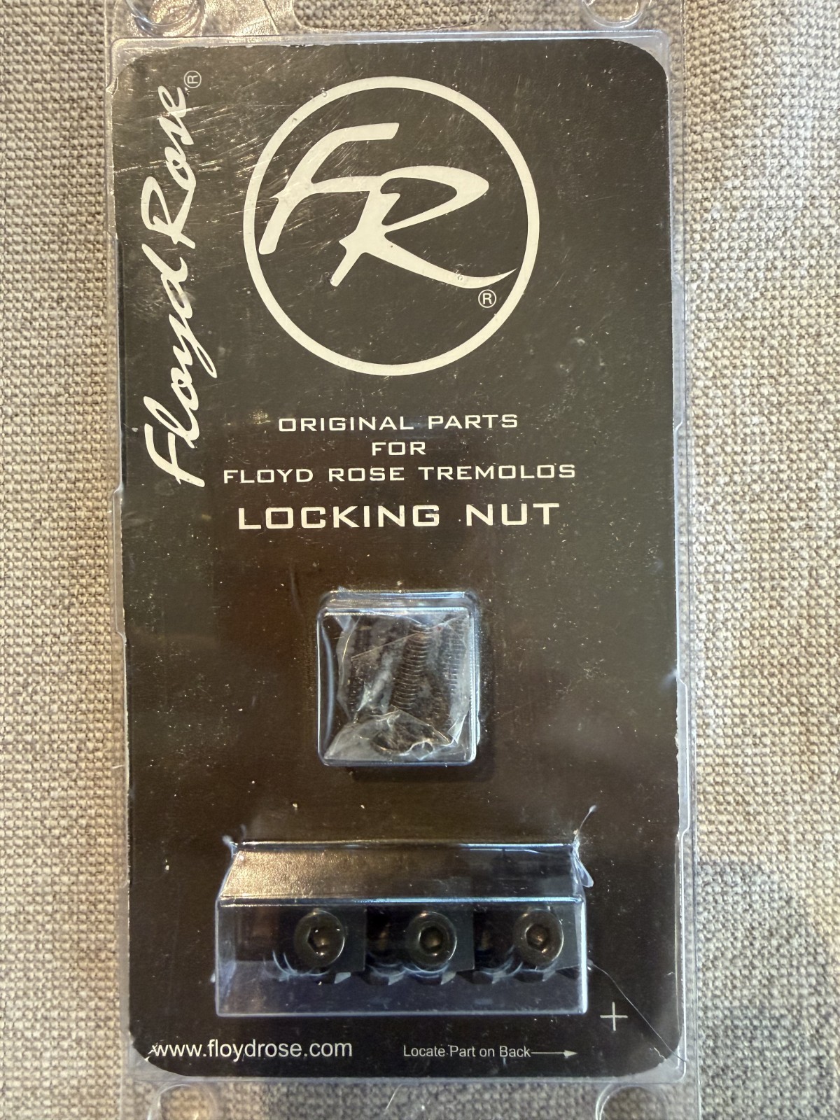 Genuine Floyd Rose R4 Locking Nut, Satin Black, Made in Germany