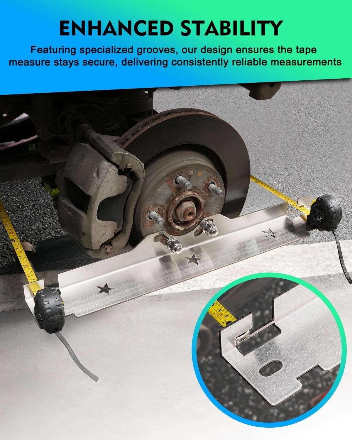 Professional-Grade Stainless Steel Wheel Alignment Tool for Enhanced Stability