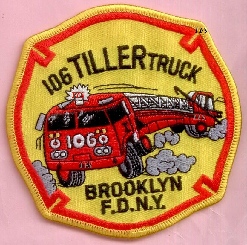 New York City Fire Dept Ladder 106 Patch Greenpoint