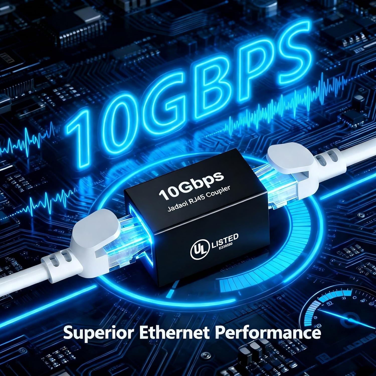 PoE Supported Shielded RJ45 Coupler 10Gbps 3 Pack for Ethernet Extending