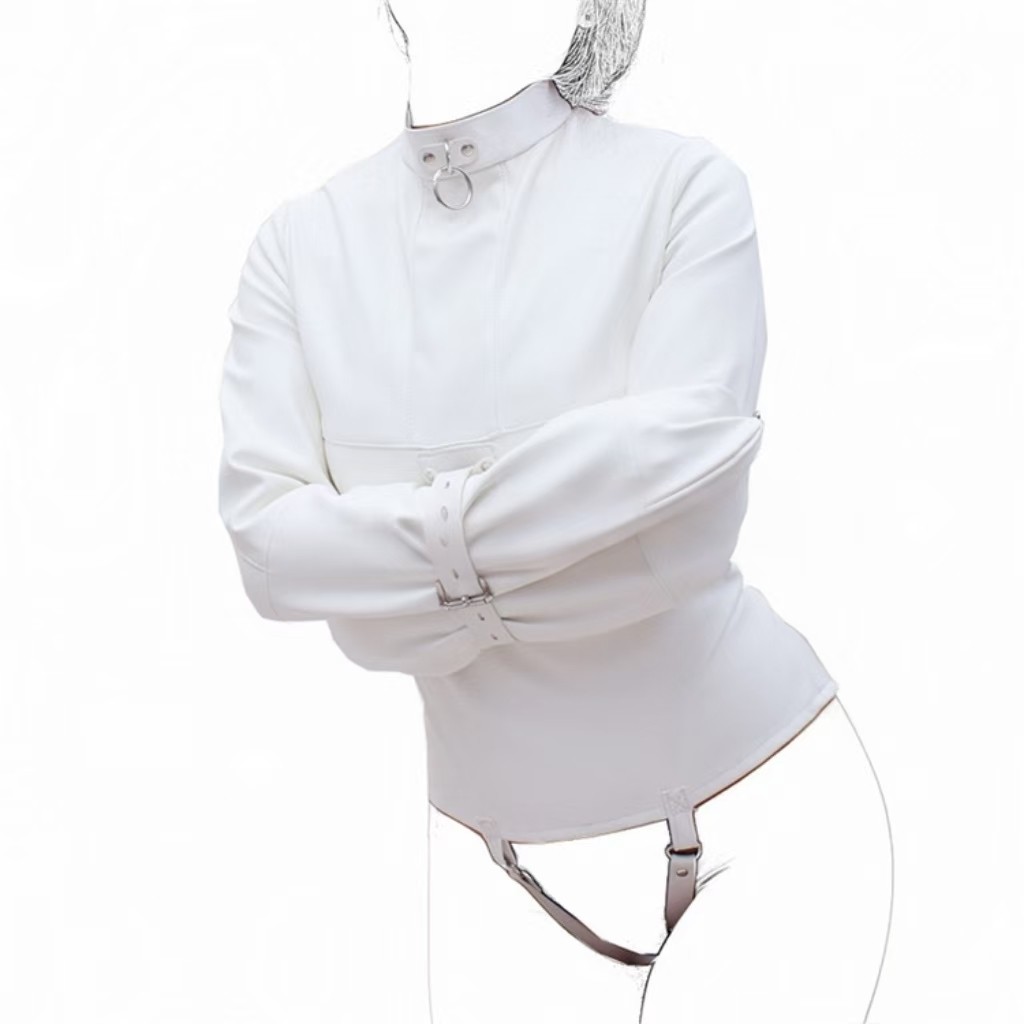 Bondage Clothes Armbinder Straitjacket Body Harness Adjustable Restraint Costume