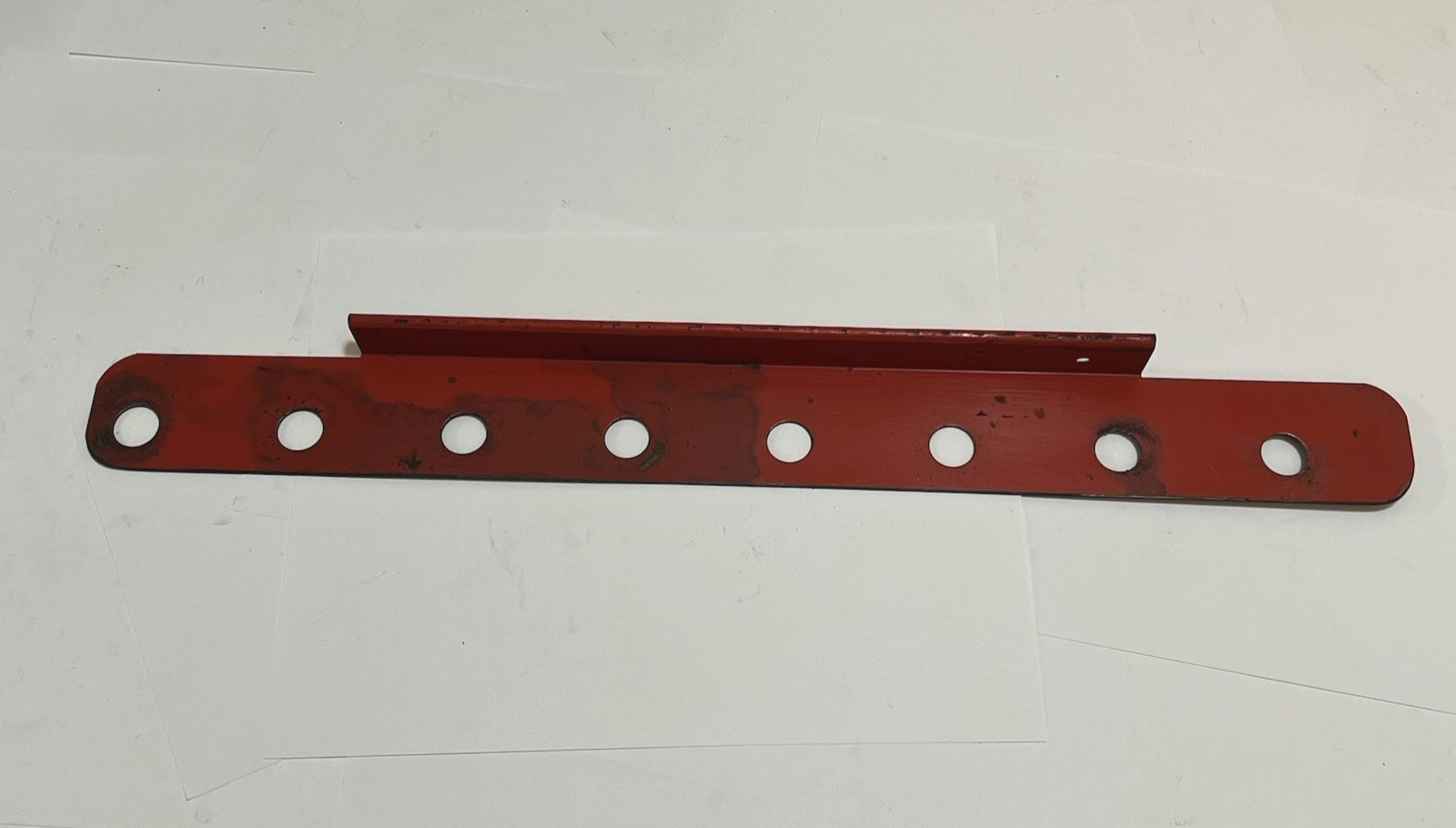 Vintage Red Metal Hang On Valve Storage Tool Tray Rack 8 Valves Screwdriver