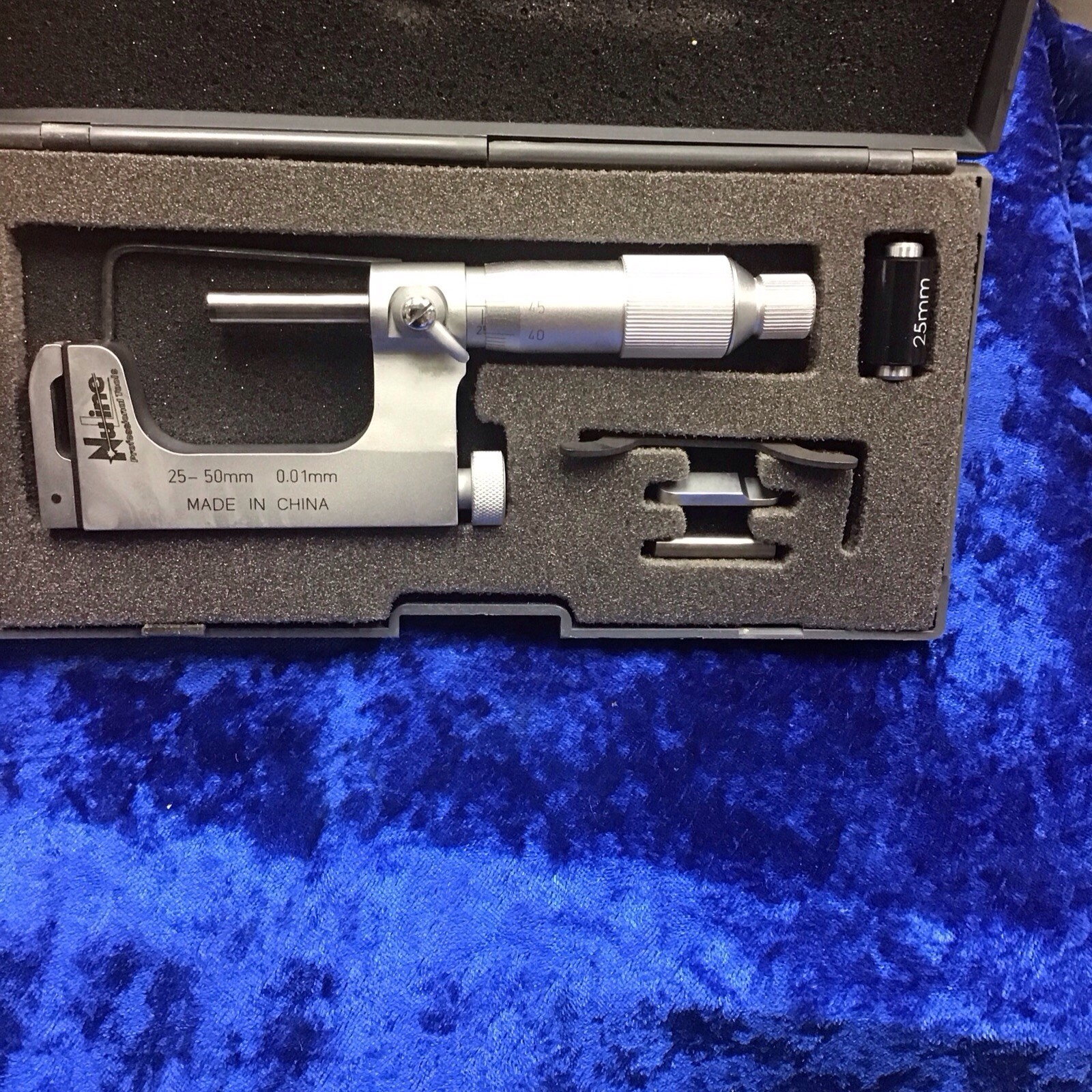 Nuline Micrometer 0-1”x0.001 W/ Wooden Case