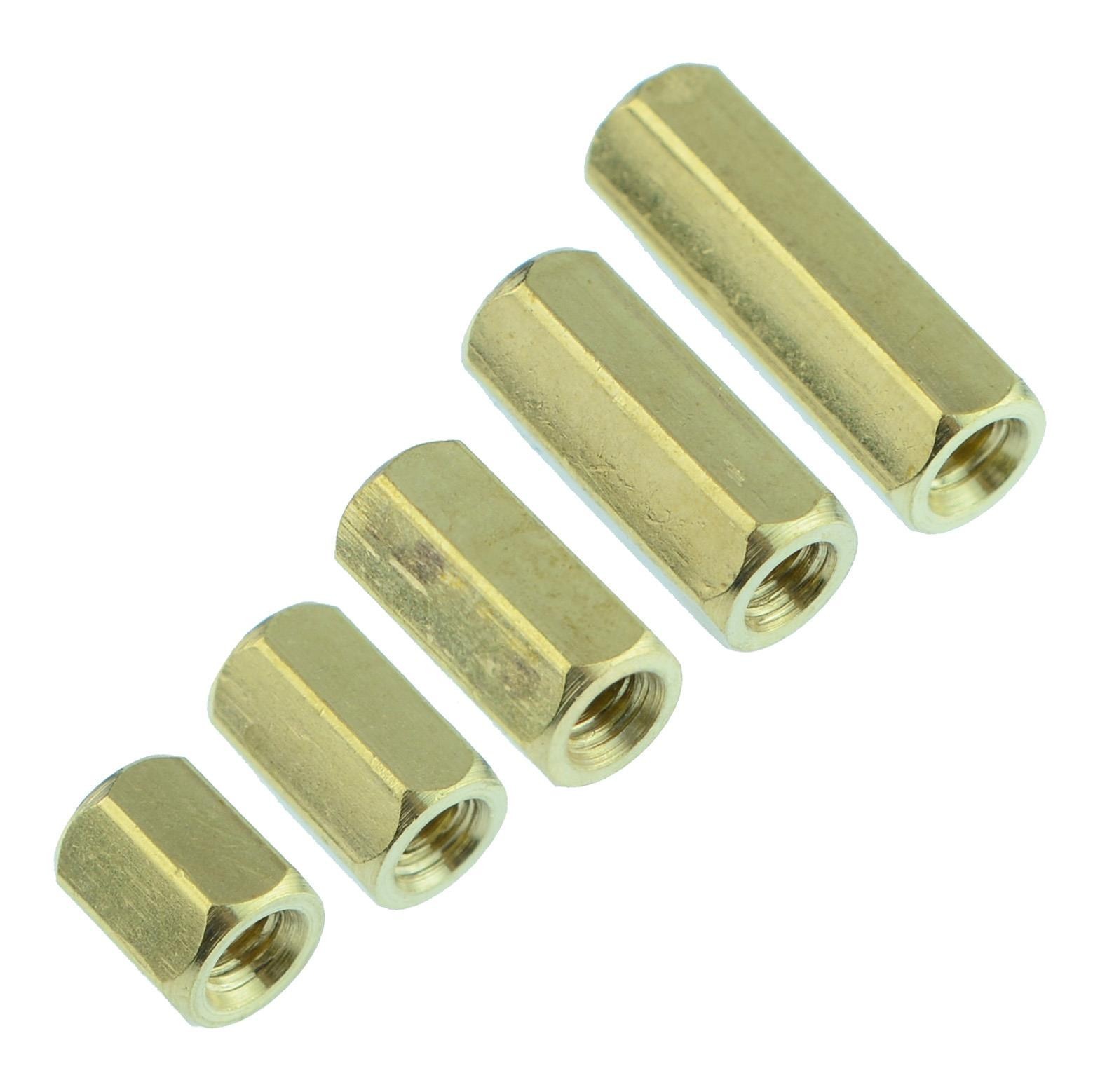 6mm to 15mm M3 Hexagonal Female to Female Brass Spacer Standoff Support