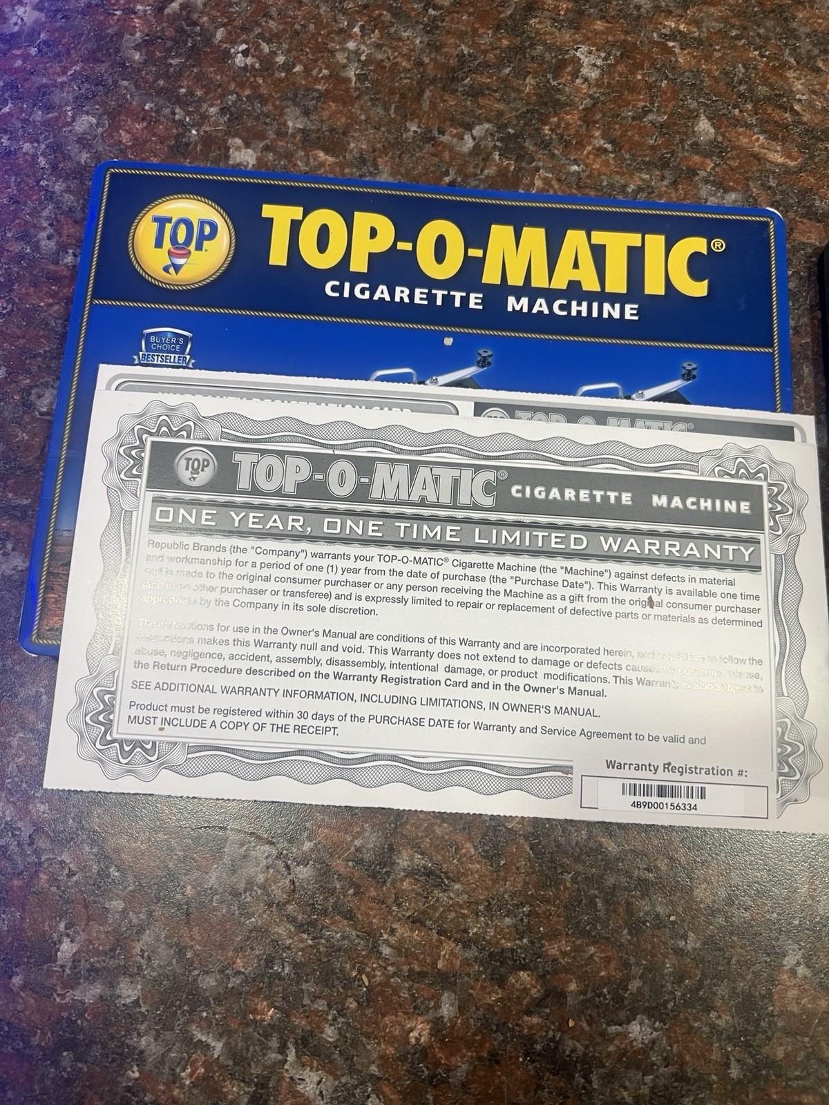 TOP-O- MATIC CIGARETTE ROLLING MACHINE WORKS W/ KING SIZE & 100MM TUBES USED
