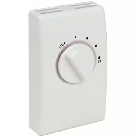 Columbus Electric 1A22-7 Line Voltage Attic Fan Thermostat, 80 To 130 Degree