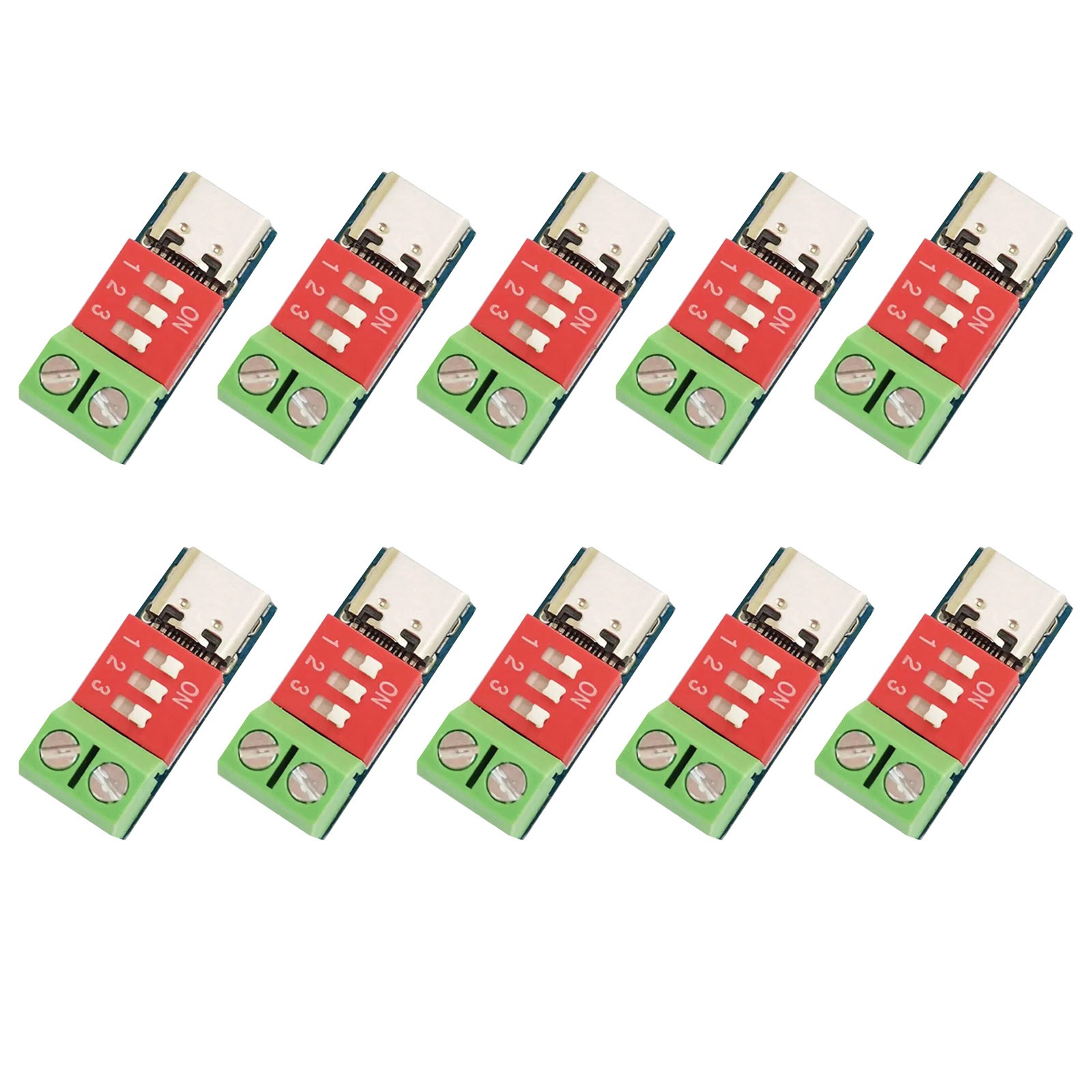 PD/QC Decoy Board 10pcs Support 100W USB Type-C Over-Temperature Protection