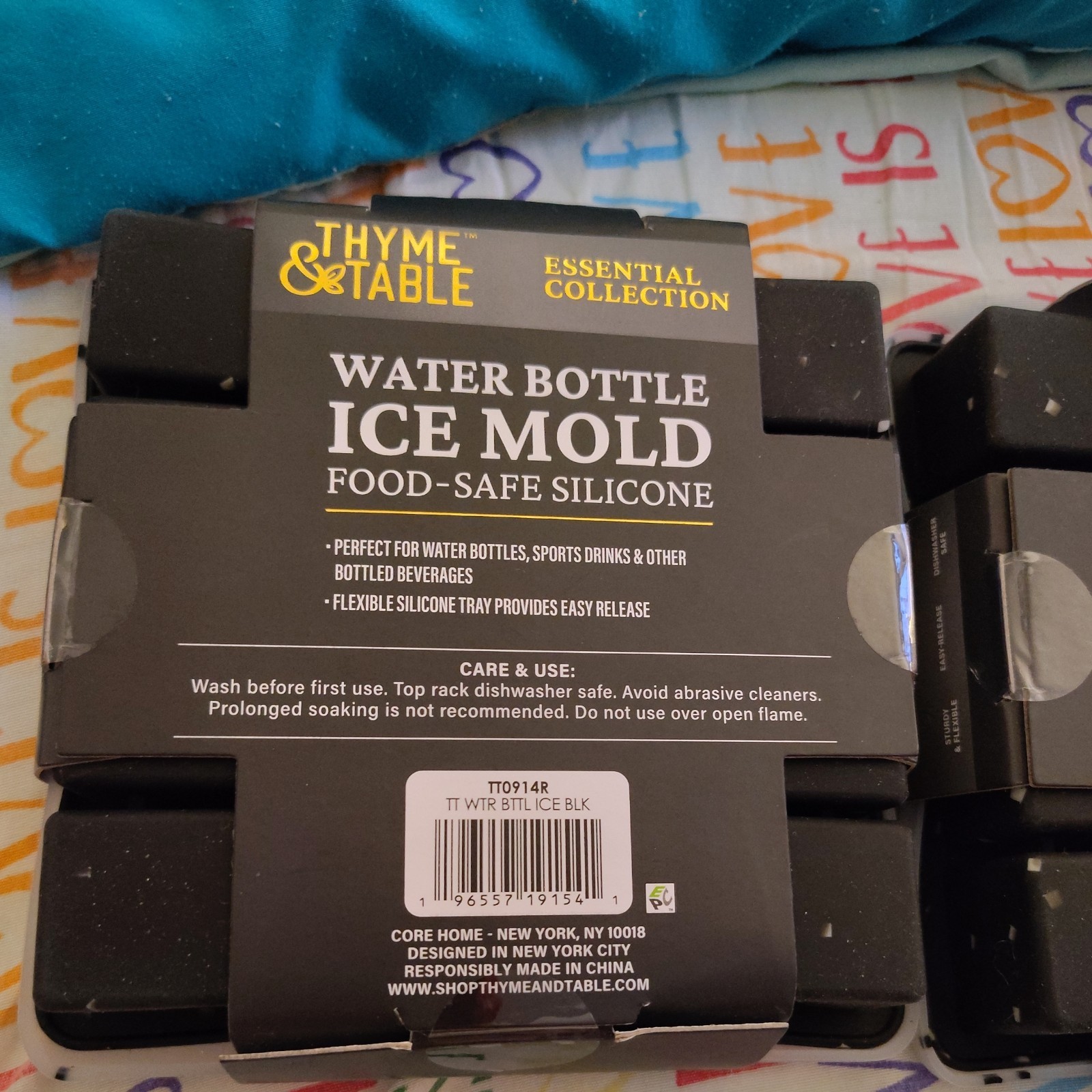 Set of Two Thyme & Table Water Bottle Ice Molds