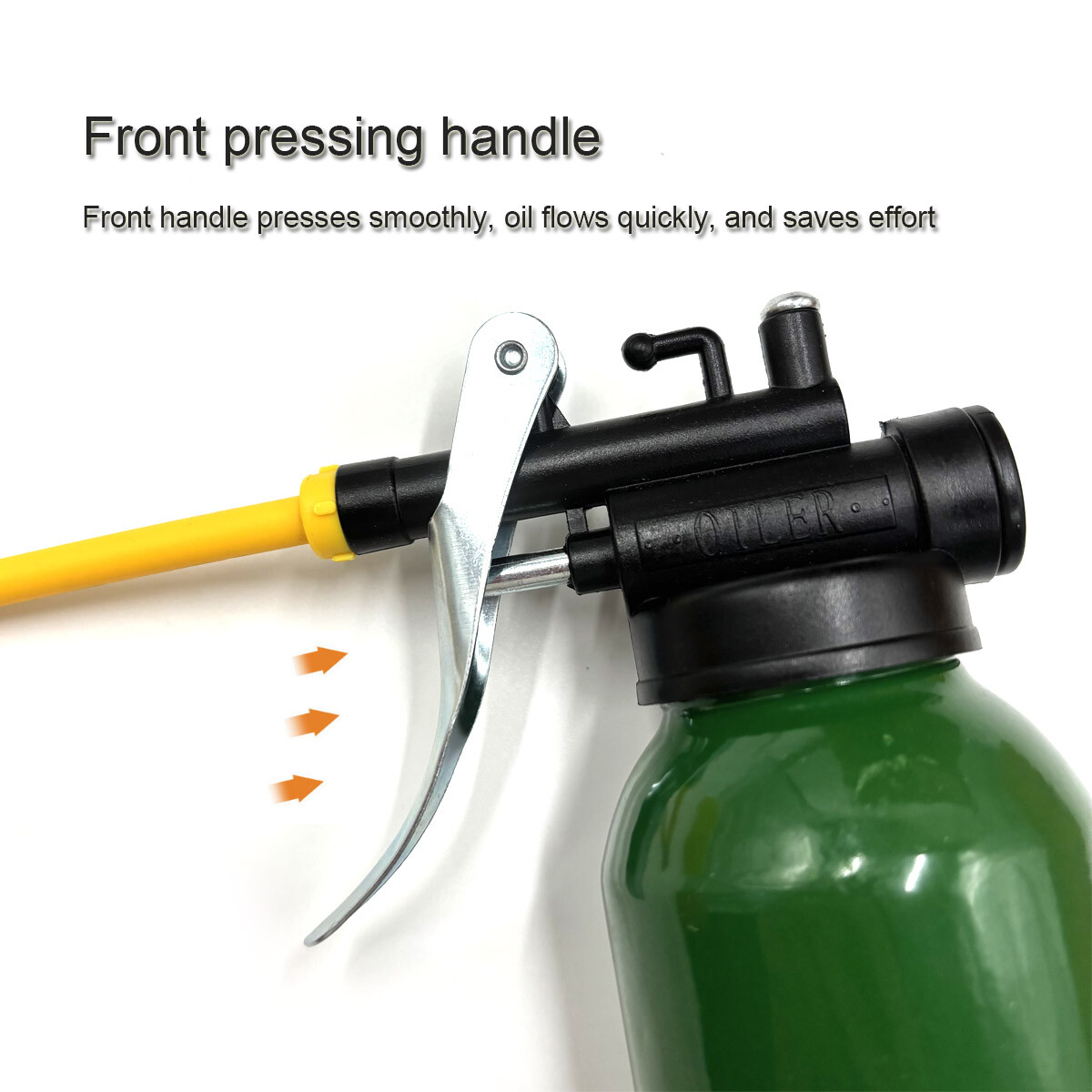 8 oz Oil Pump Oiler Can for Lubrication Machine with Flexible and Straight Spout