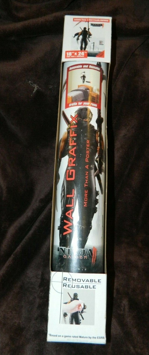 2008 Gamer Graffix Ninja Gaiden 2 Wall Graffix NEW