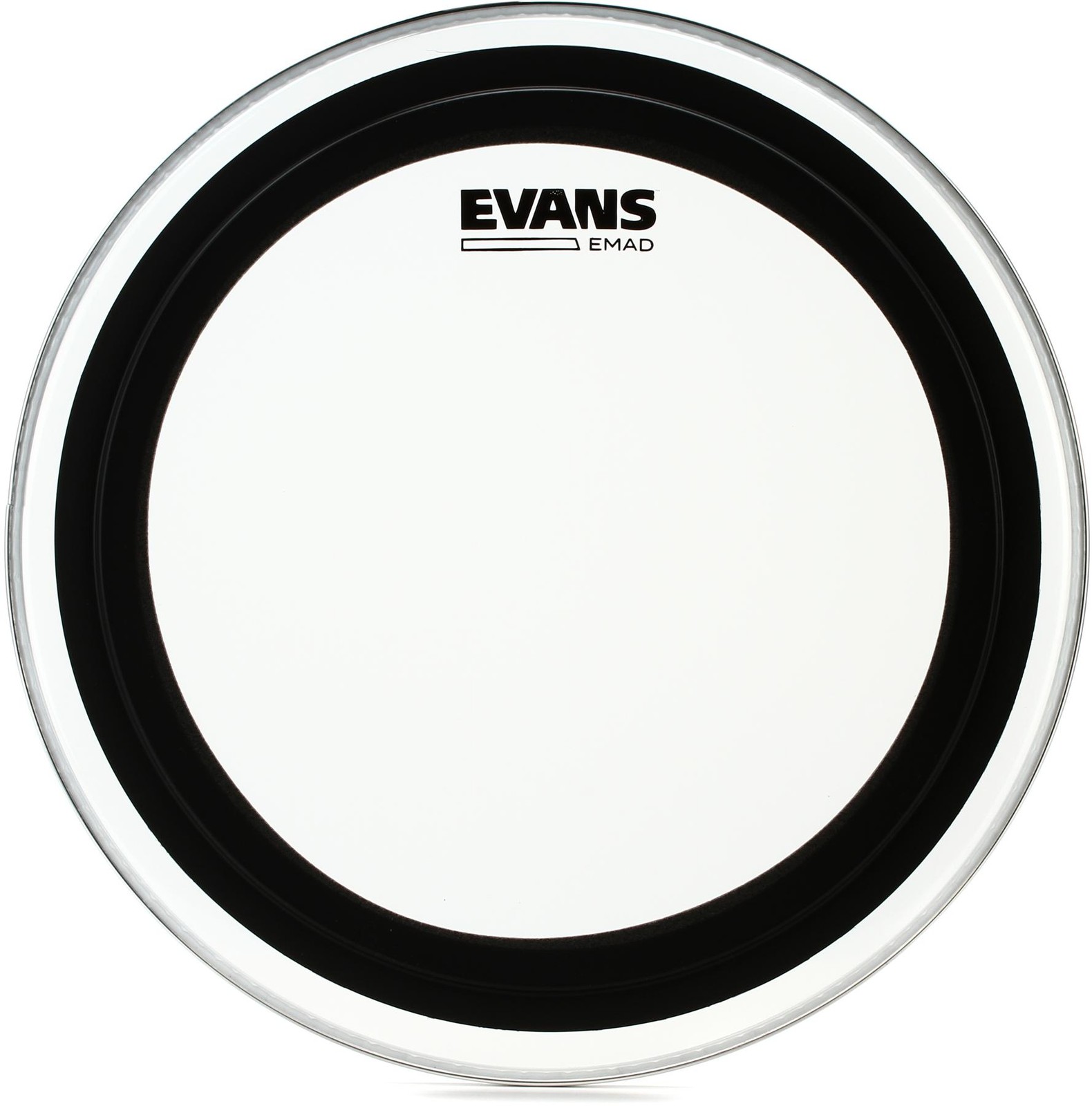 Evans EMAD Clear Drumhead - 16 inch - Tom Hoop (2-pack) Bundle