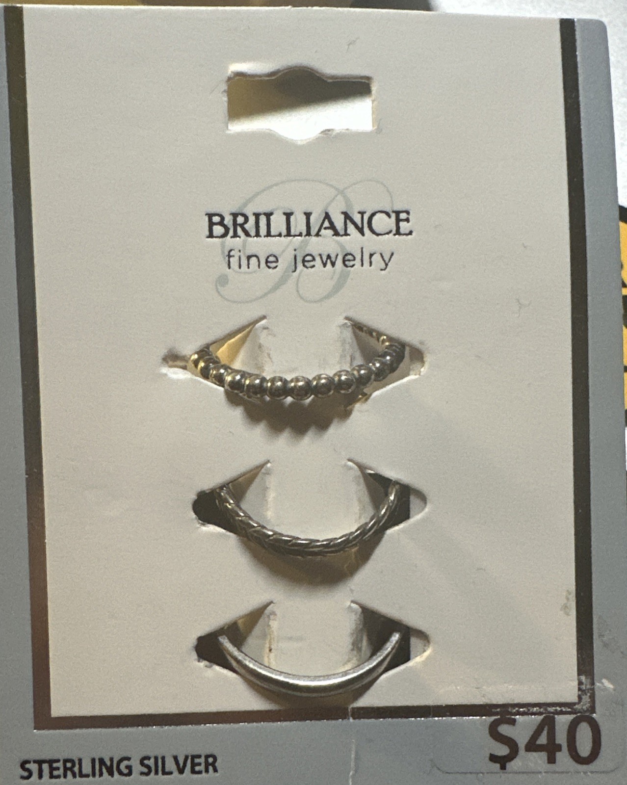 Brilliance Sterling Silver Rings Set Of 3 Stackable 925 Toe Rings Adjustable