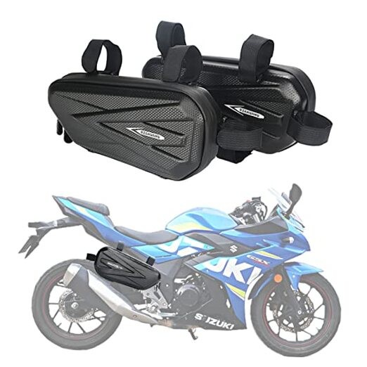 Motorcycle Tail Bag Saddle Bag Bike Waterproof Frame Bag EVA Hard Shell Side