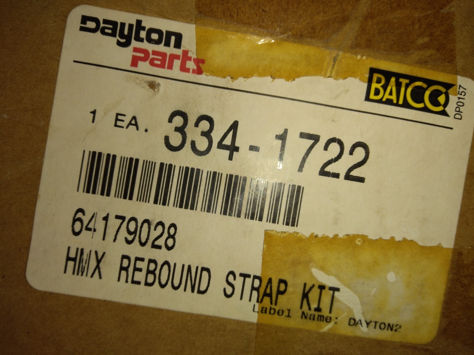New HMX Rebound Strap Kit Dayton 334-1722 64179-28