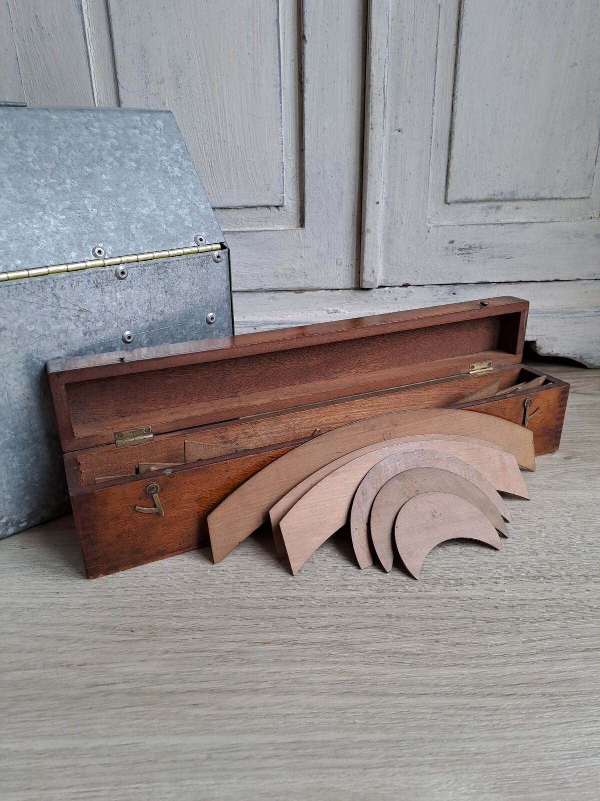 Antique Draughtsman's Railway Curves, Arhitects Drawing Set, Antique Cartography