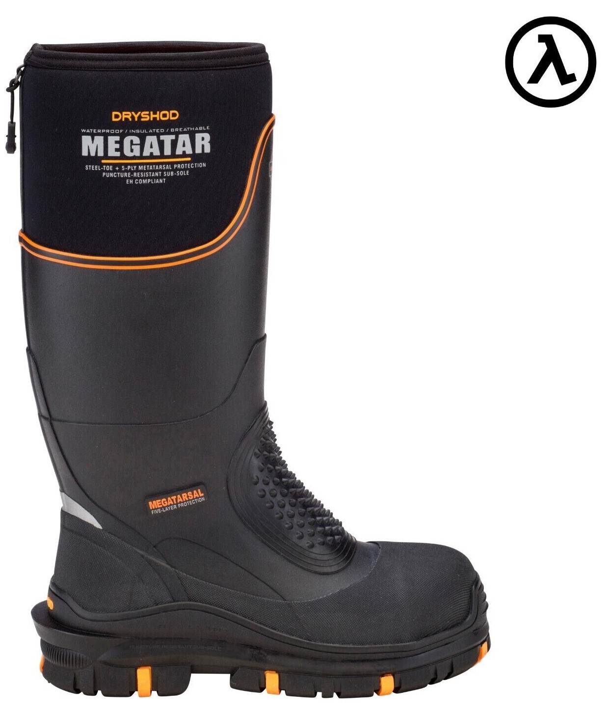 DRYSHOD MEGATAR EXTREME PROTECTION STEEL TOE BOOTS MEG-MH-BK - ALL SIZES - NEW