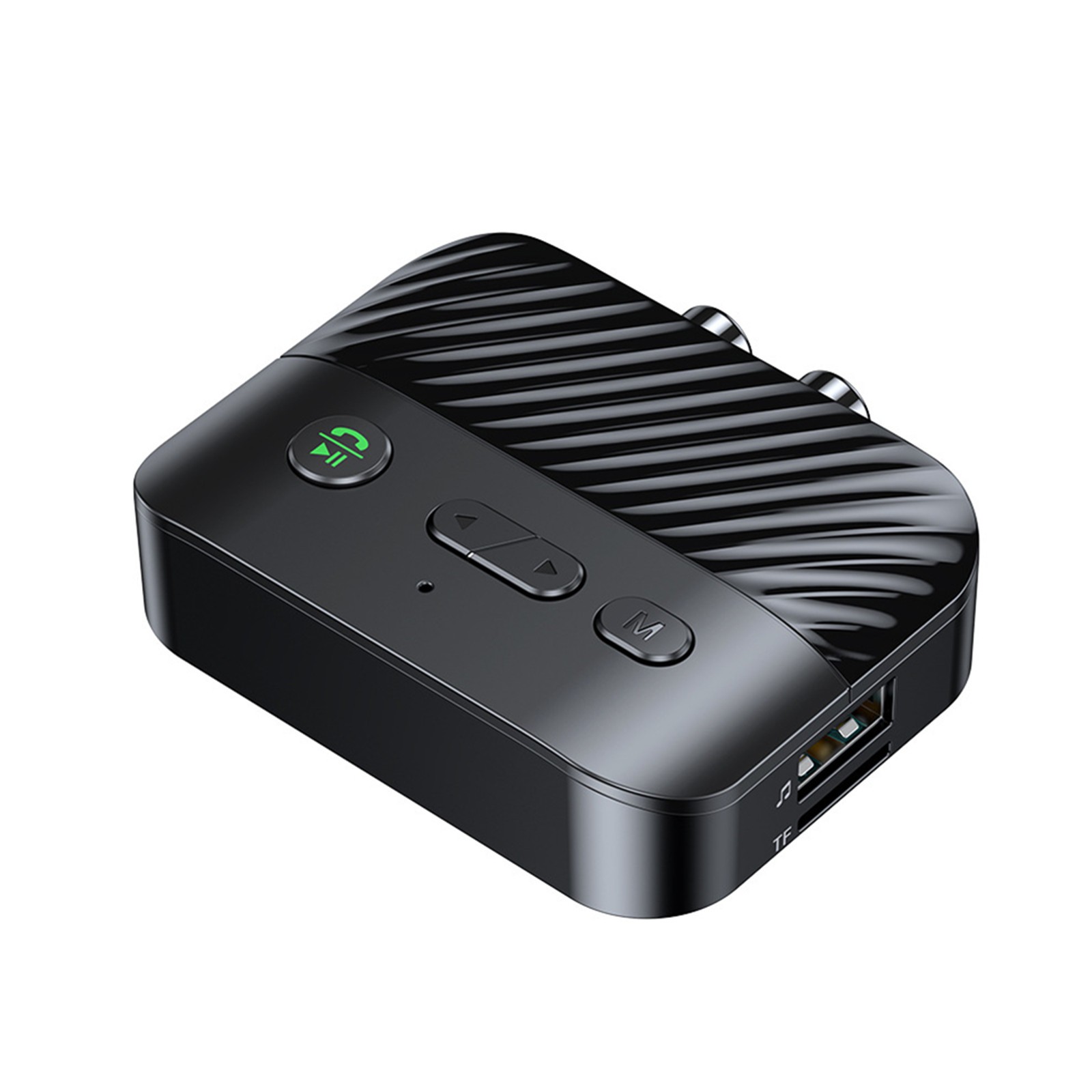 Bluetooth 5.3 Receiver Adapter Wireless 3.5mm AUX to 2 RCA USB Audio Adapter