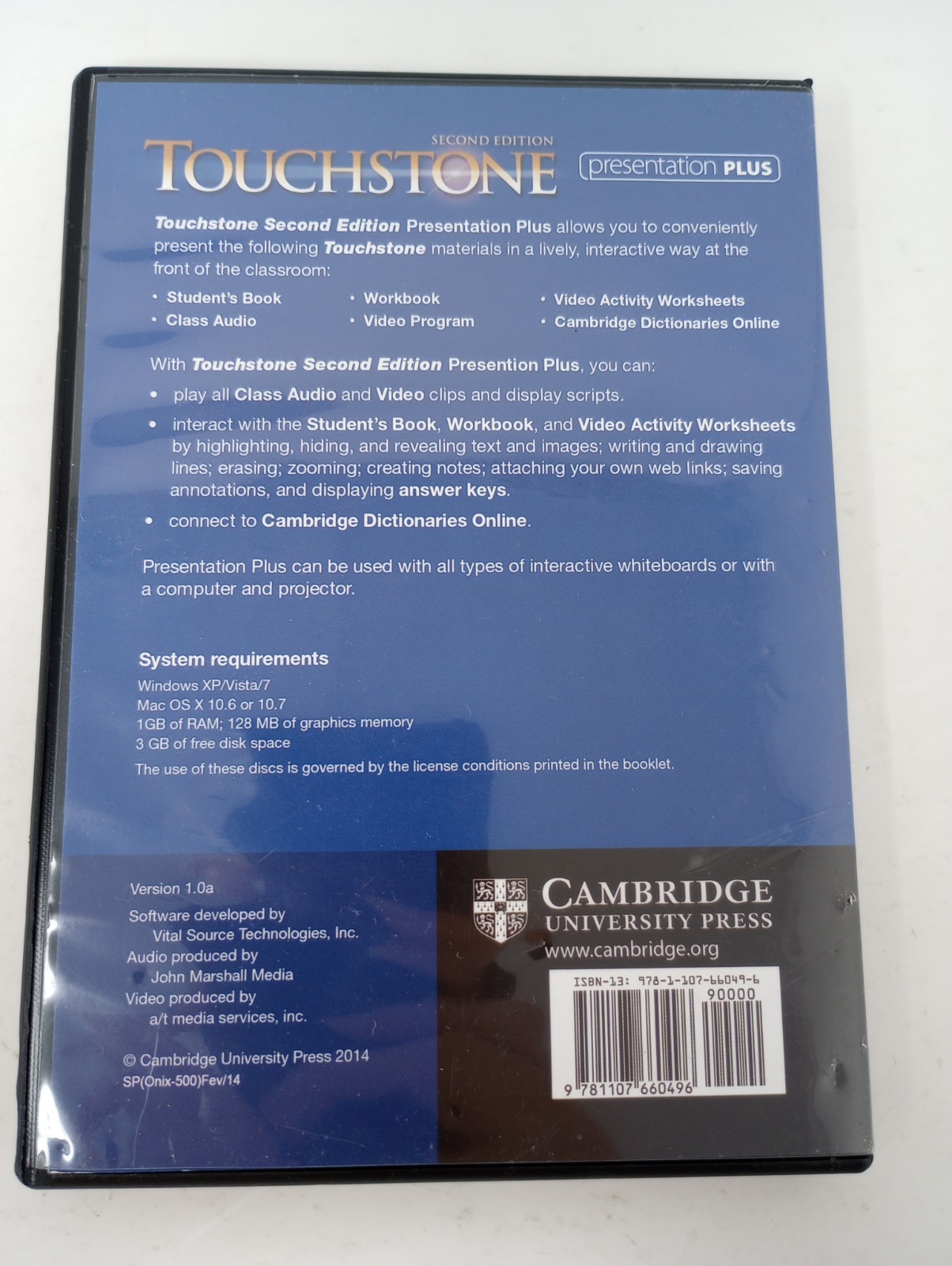 Cambridge Touchstone 2 Classroom Presentation Plus Second Edition Software READ