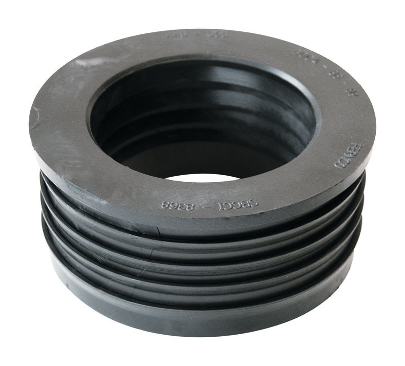 Fernco P44U-305 Schedule 40 PVC Donut Fitting 4 x 3 Dia. in. Compression