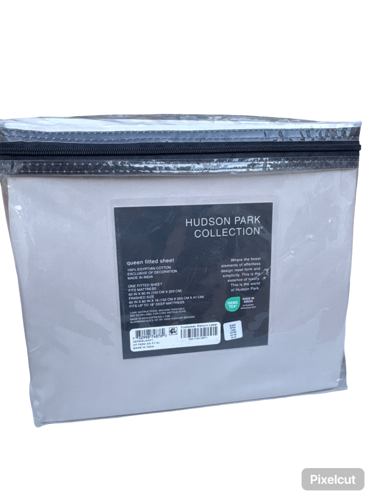 Hudson Park Collection Egyptian Percale Fitted Sheet - Exclusive NWT
