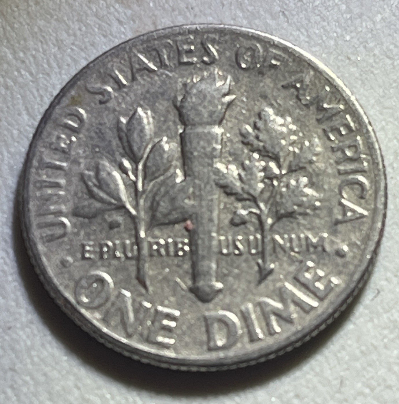 1965 Roosevelt Dime * RARE* No Mint Mark- liberty + in + we—weak strike errors