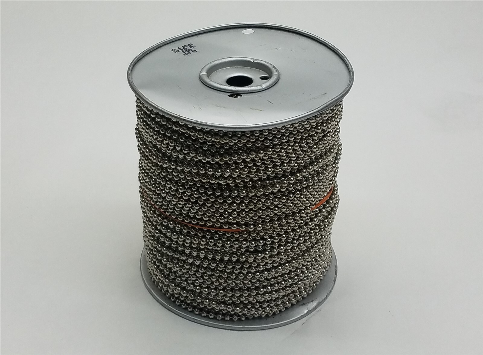 USA Made #10 Size 50-51 Steel Ball Chain Spool Nickel Plated 500ft 500' New