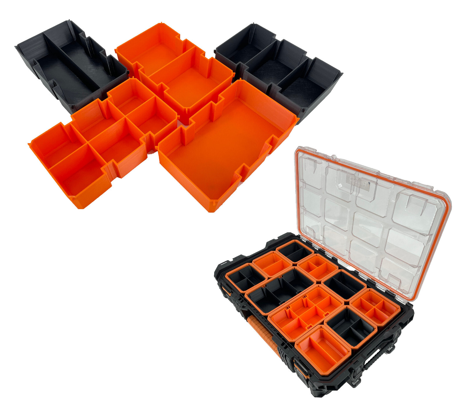 Ridgid Pro Gear Organizer Compatible Large Nesting Insert Bin Cup BPS