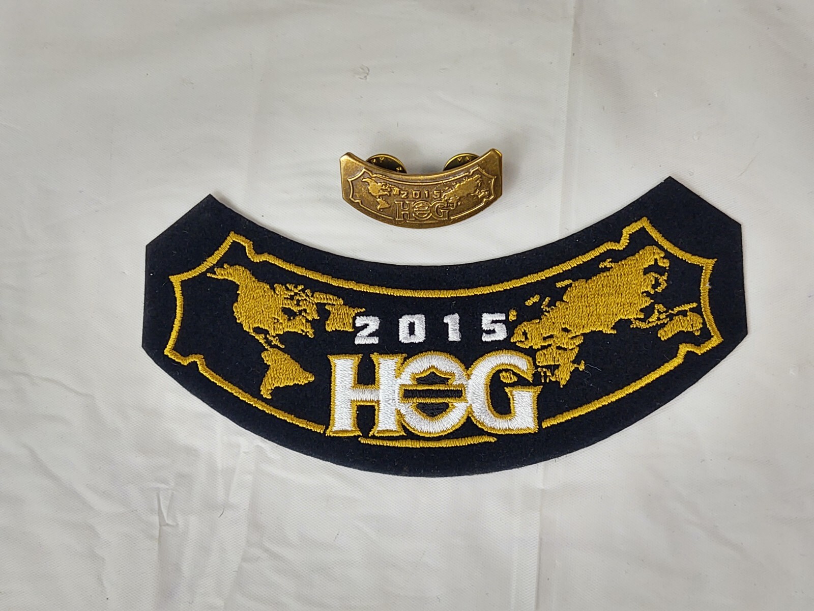 2015 Harley Owners Group HOG Patch Pin Set Official Riding Club Harley Davidson