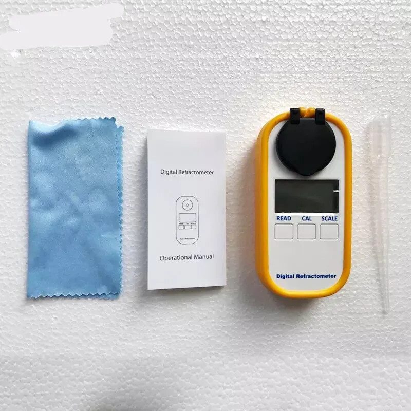 DR402Digital Portable Brew Wine Refractometer Brix 0-50% Wort Wine Refractometer