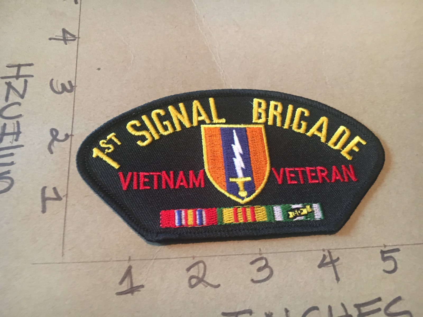 US Army 1st Signal Brigade Vietnam Veteran Hat Patch 5/24/26 modern
