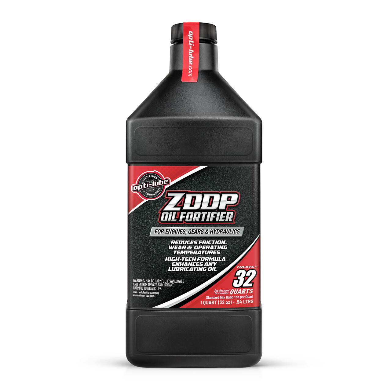 OPTI-LUBE ZDDP OIL FORTIFIER: Quart (32oz), Treats Up To 32 Quarts Of Oil