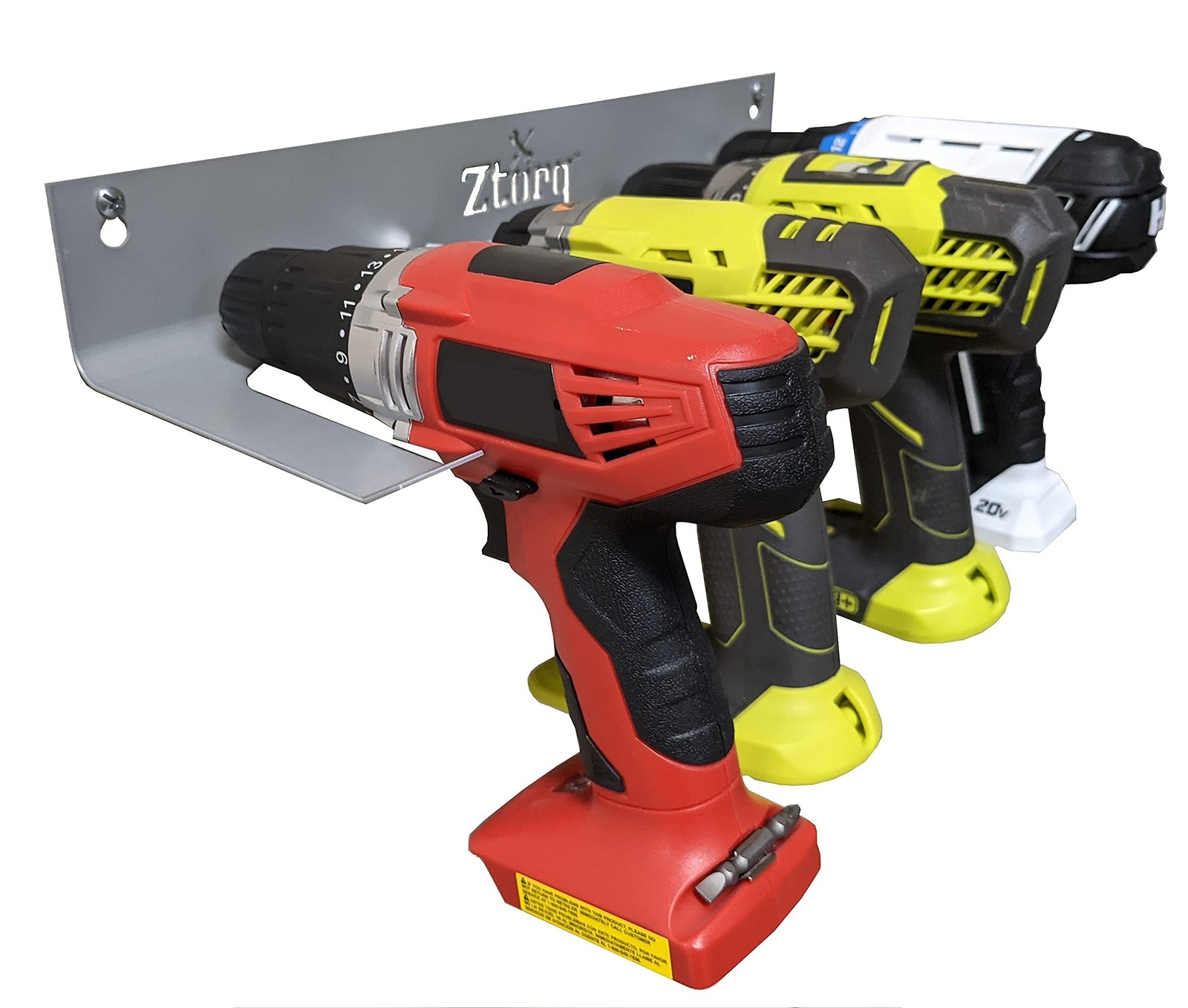 Ztorq Cordless Drill Tool Organizer - Drill Holder Storage Wall Mount Rack to...