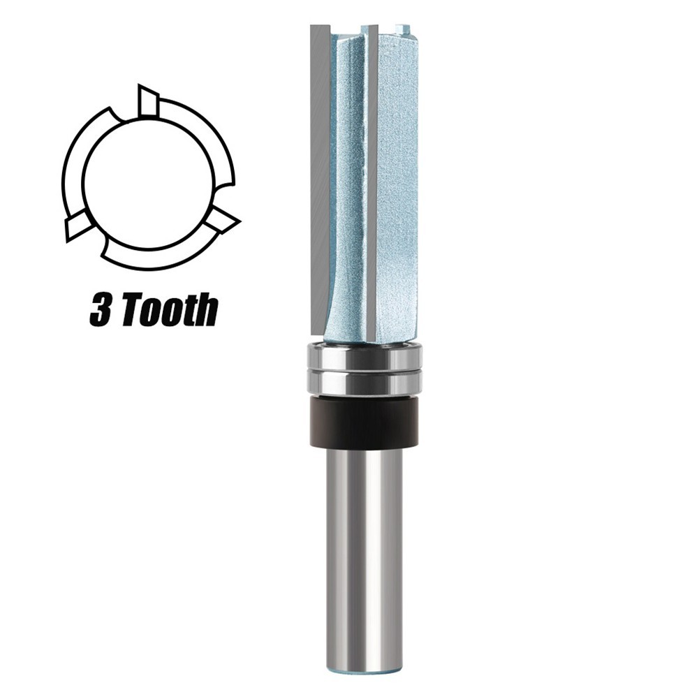 Precision Engineered Router Bit 3 Tooth Design with a Strong 12mm Shank
