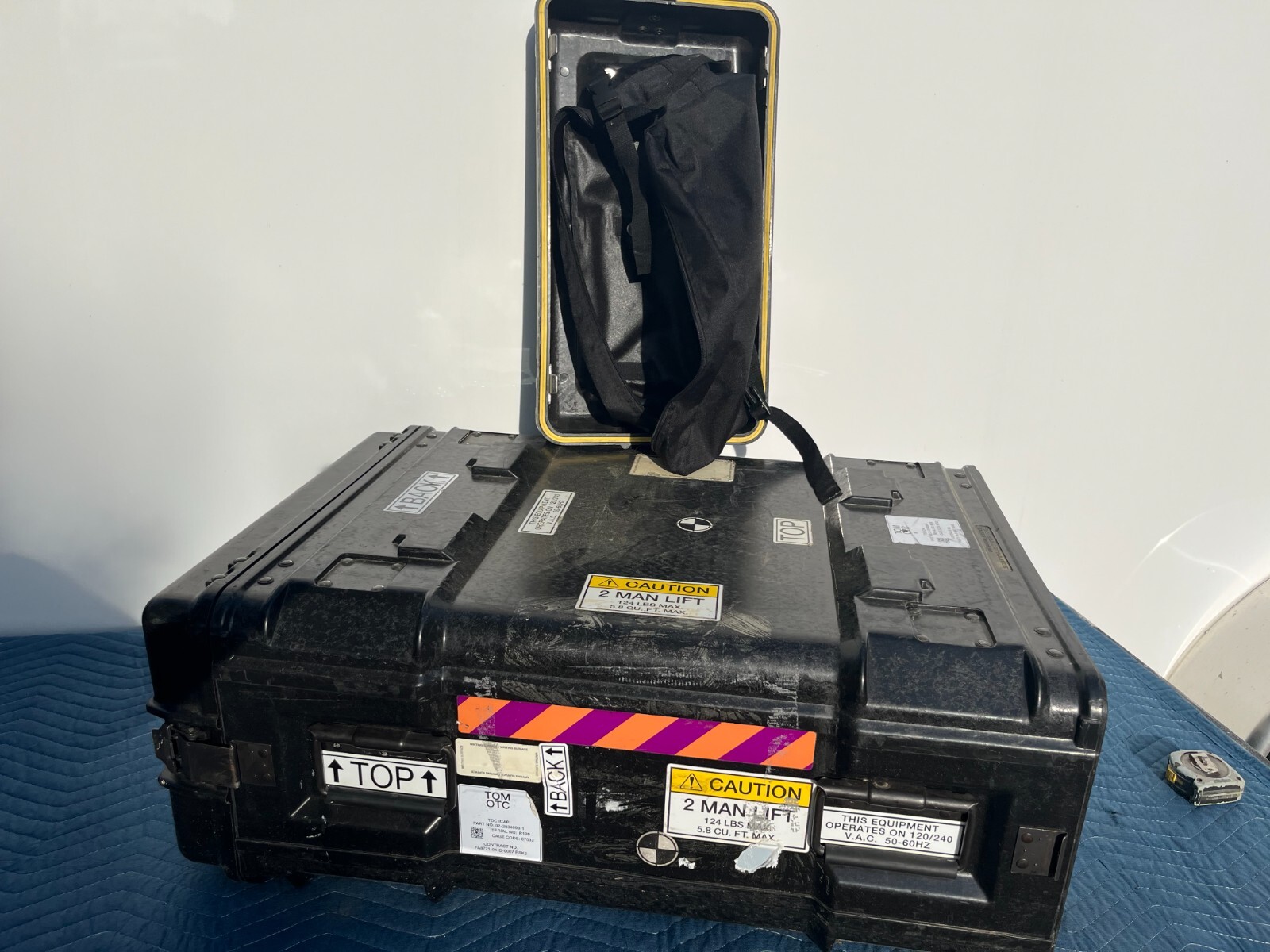 Rackmount 05U x24 General Dynamics Slide Out Composite Rack ShockMount Hard Case