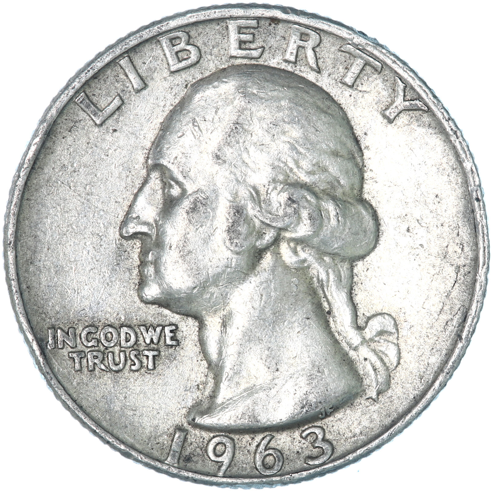 1963 D Washington Quarter 90% Silver Extra Fine XF