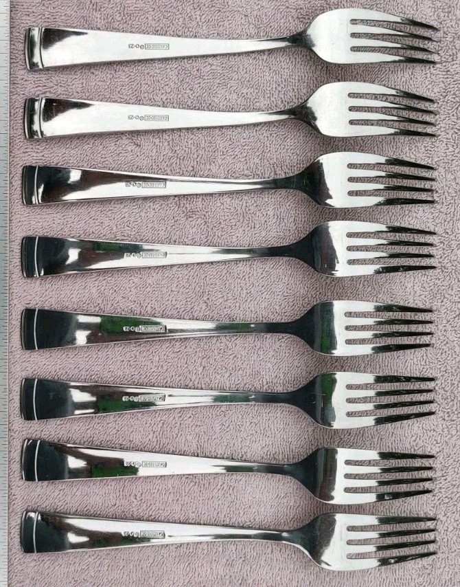 44pc Cambridge Gratitude Sand Stainless Flatware Complete service for 8+Serving