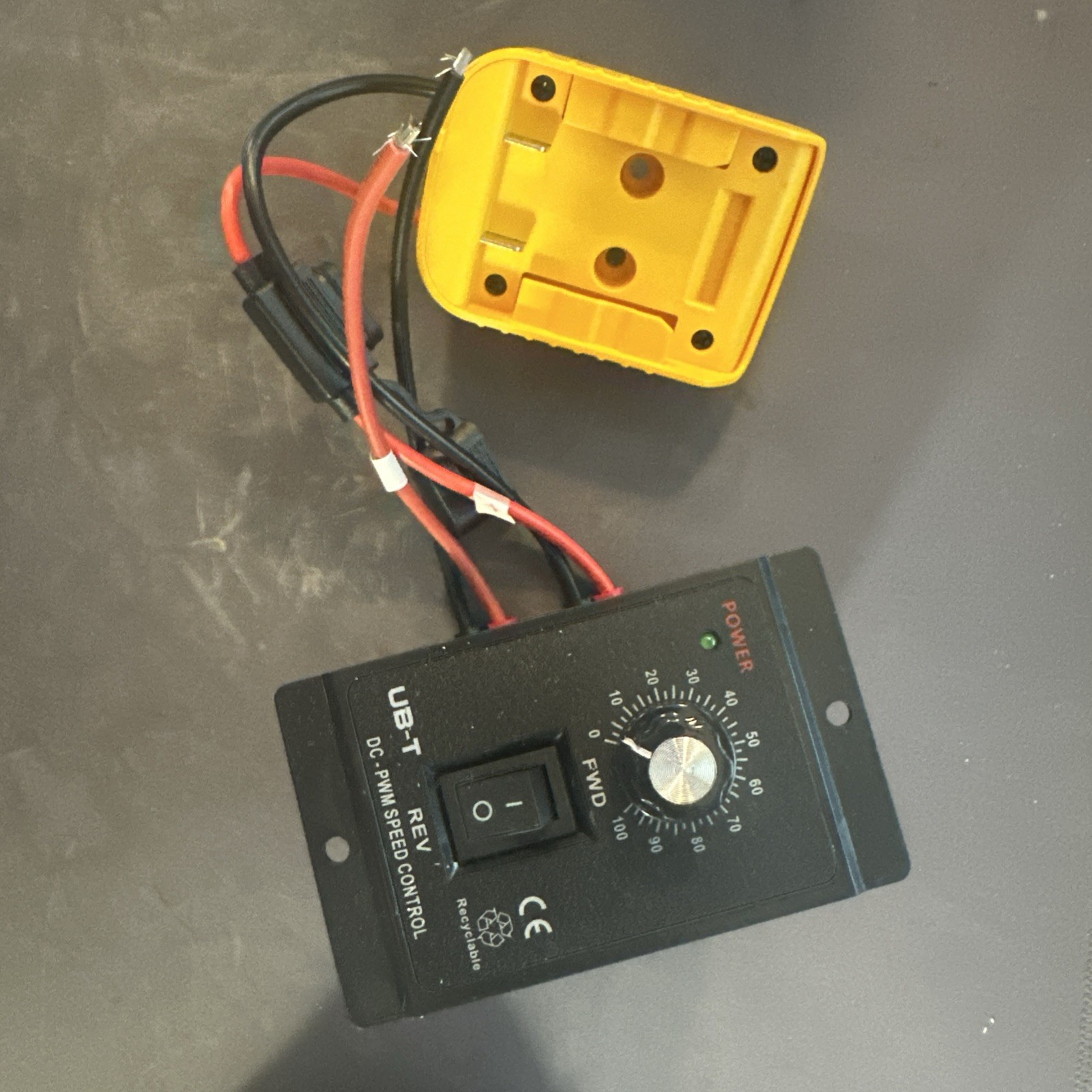 DC 12-60V 20A PWM Brush Motor Speed Controller Reversible Camper Fan Switch