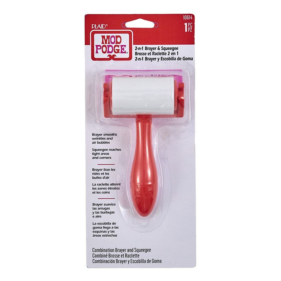Mod Podge Brayer & Squeegee Tool | 2-in-1 Decoupage Smoother | Remove Bubbles