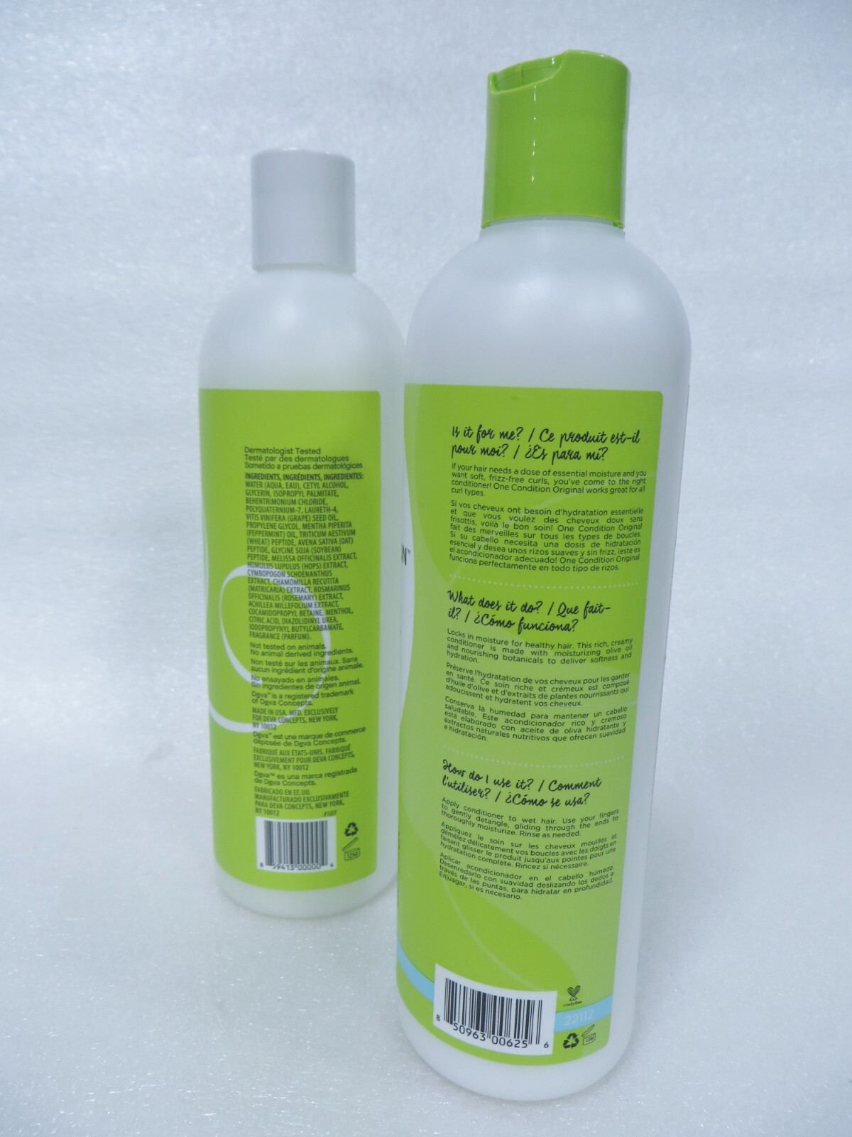 DEVA CURL NO POO ORIGINAL CLEANSER & ONE CONDITION 12 OZ
