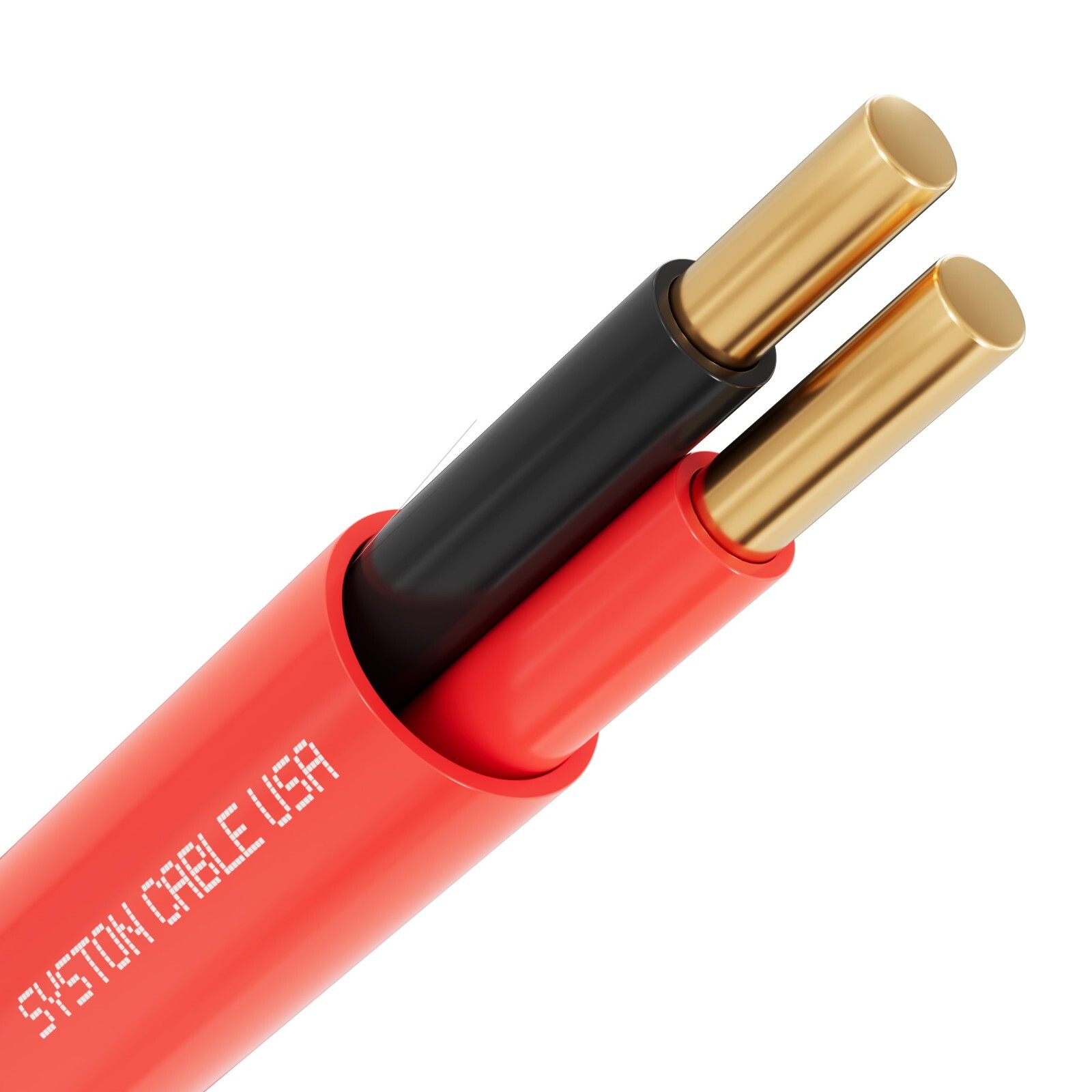 Syston 18/2 Fire Alarm Cable Wire FPLR Unshielded Bare Copper - 50 ft to 1000 ft