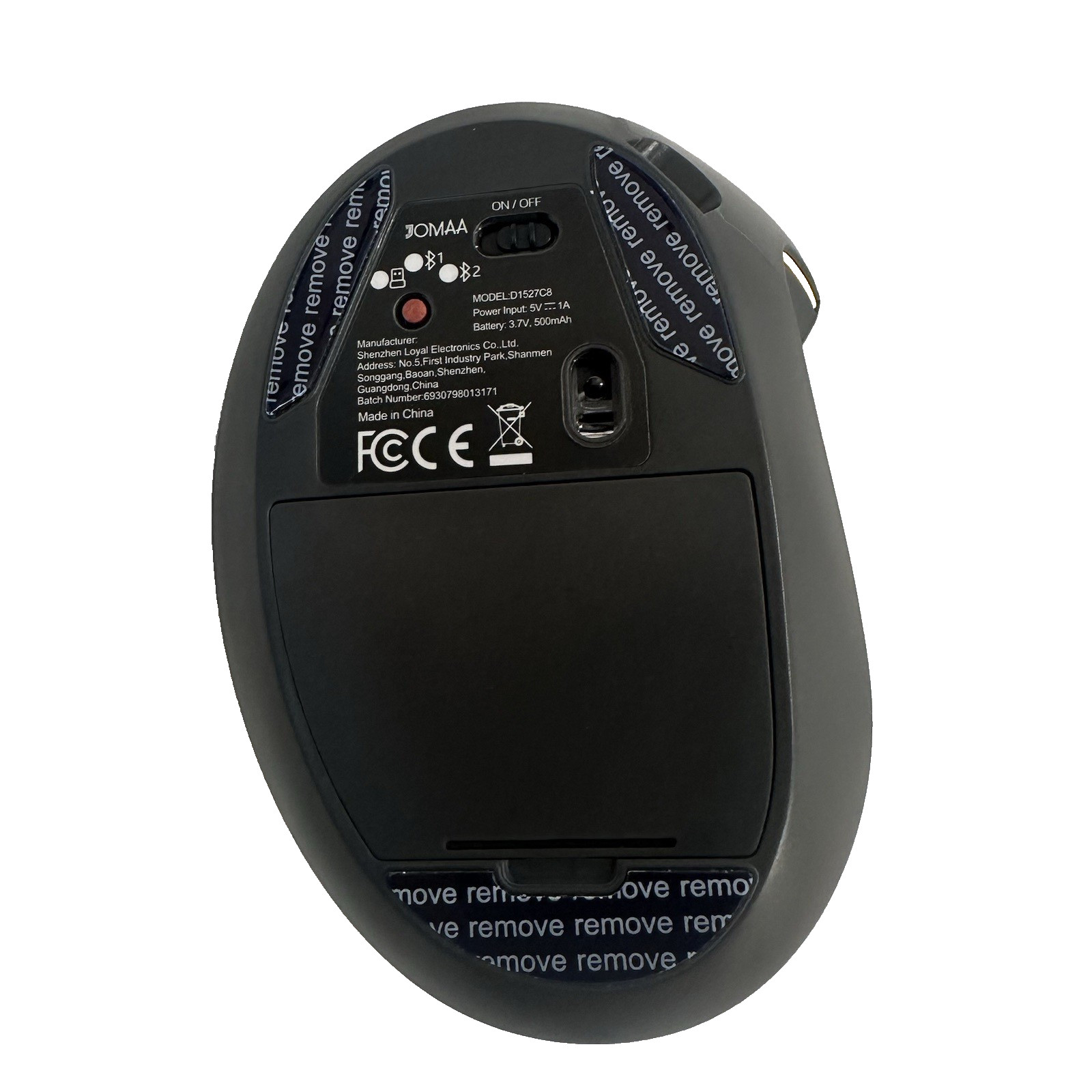Jomaa Wireless Ergonomic Vertical Mouse MKE604 Grey NOB