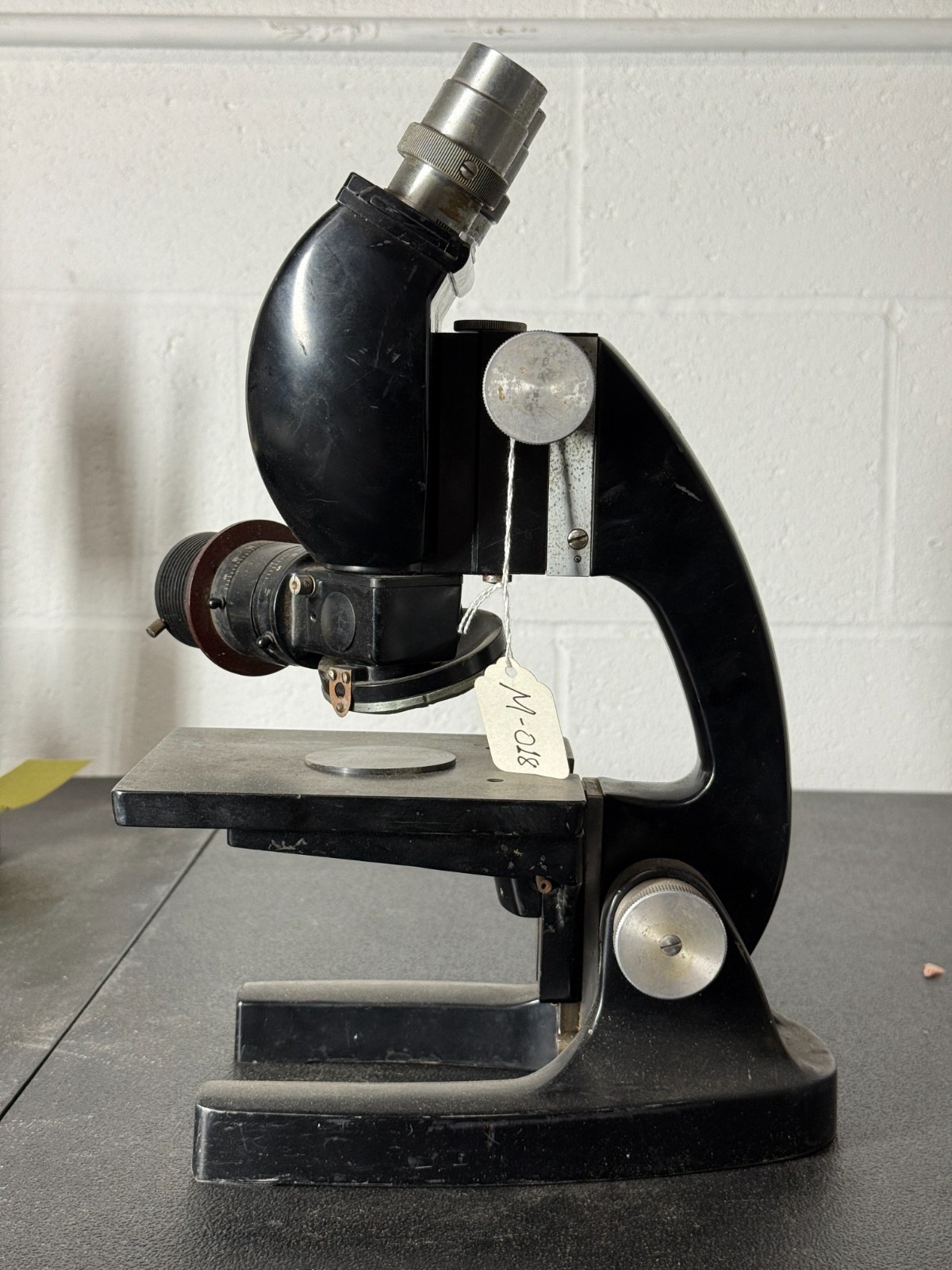 Vintage Binocular Research Microscope