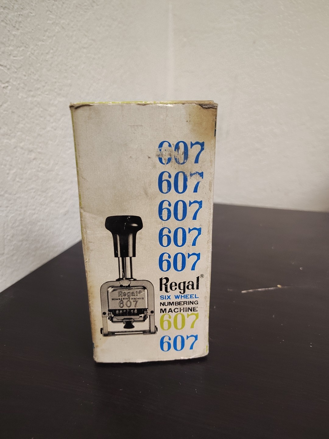 Vintage Bostitch Regal Model 607 Six Wheel Numbering Machine In Original Box