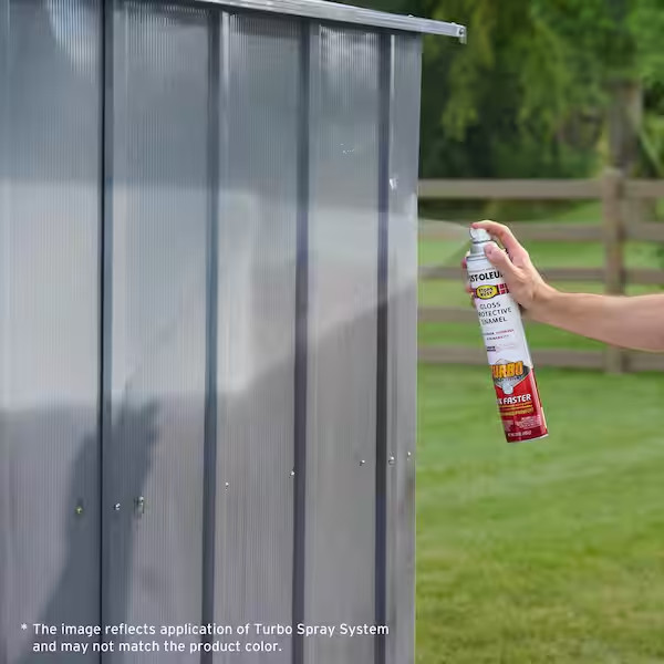 Rust-Oleum 24 oz Stop Rust Turbo Spray System Gloss White Spray Paint