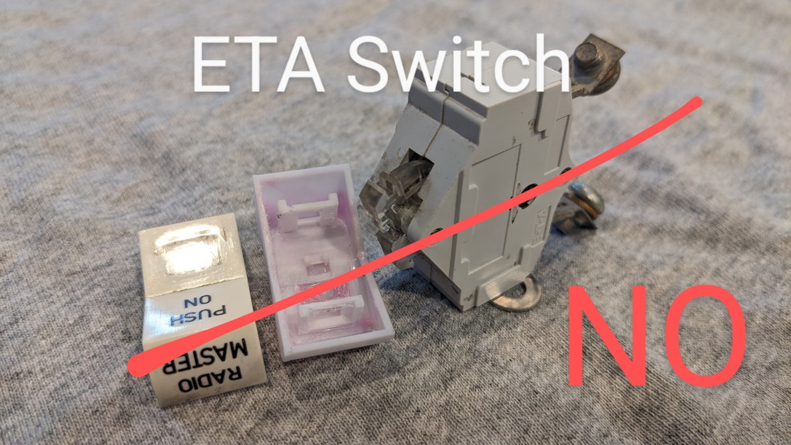Electric Trim Mooney Klixon Switch Cover