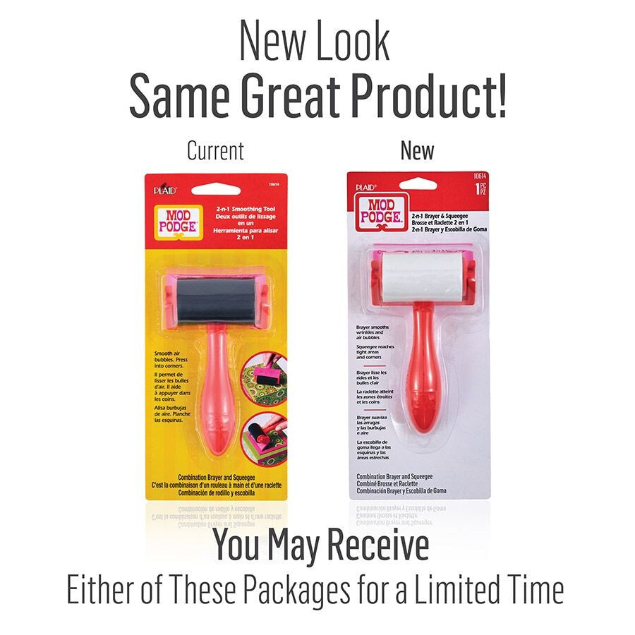 Mod Podge Brayer & Squeegee Tool | 2-in-1 Decoupage Smoother | Remove Bubbles