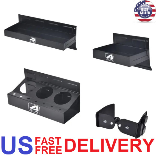 Magnetic Tool/Parts Storage Trays for Rolling Toolboxes Durable Steel 4Piece Set