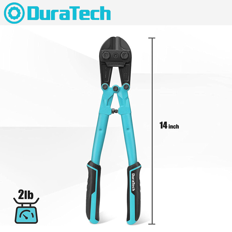 DURATECH 14" Heavy Duty Bolt Cutter Chrome Vanadium Steel Forged Blade for Locks